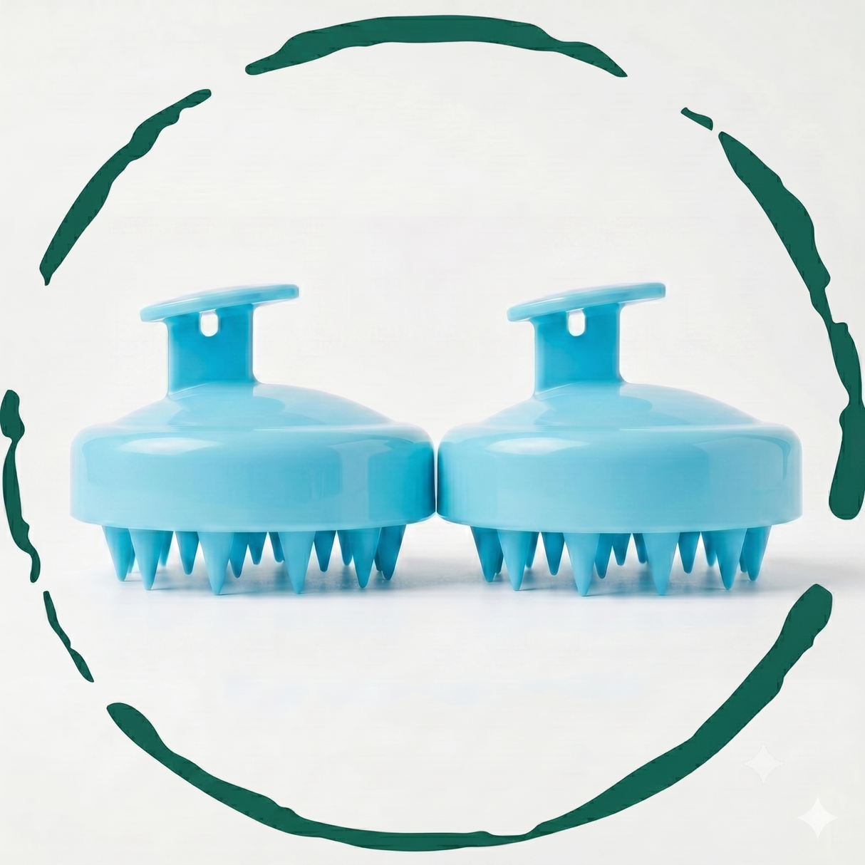 2-Pack Scalp Scrubber & Hair Growth Massager