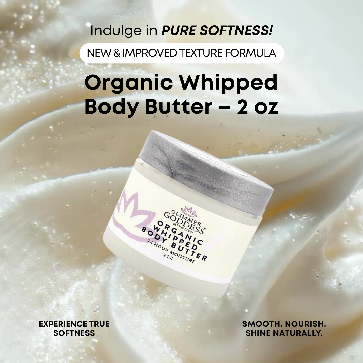 Organic Whipped Body Butter - 2 oz Travel Size