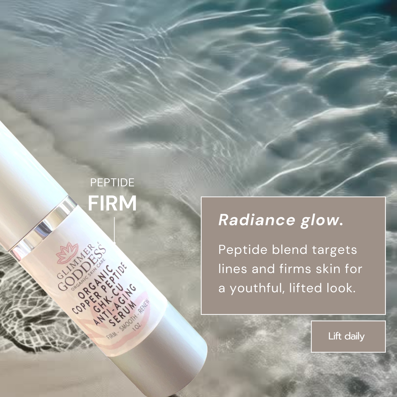 Organic Copper Peptide Anti-Aging Serum – GHK-Cu, Argireline®, Matrixyl 3000, Hyaluronic Acid – Wrinkle Repair