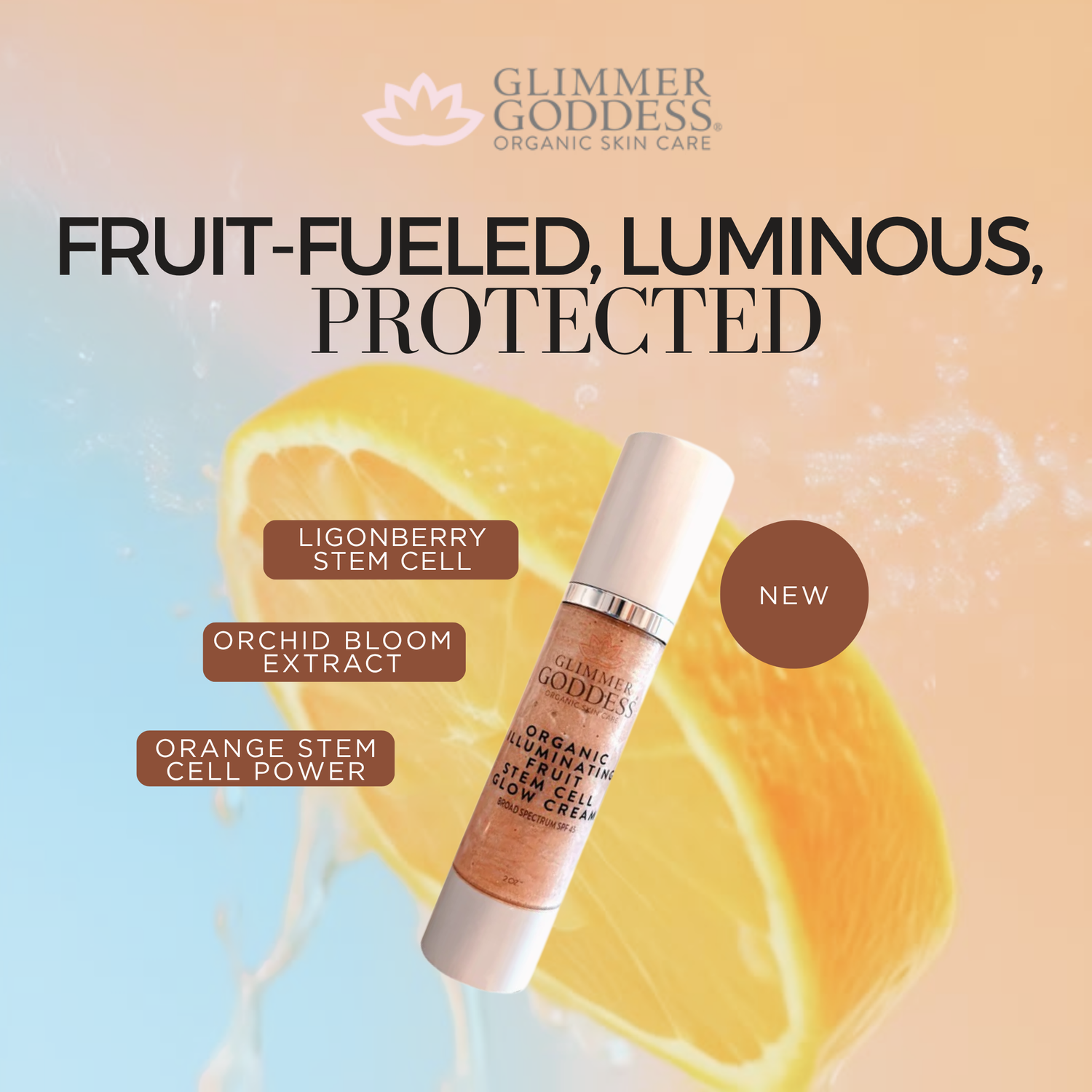 Organic Illuminating Fruit Stem Cell Glow CC Cream Reef-Safe SPF 45