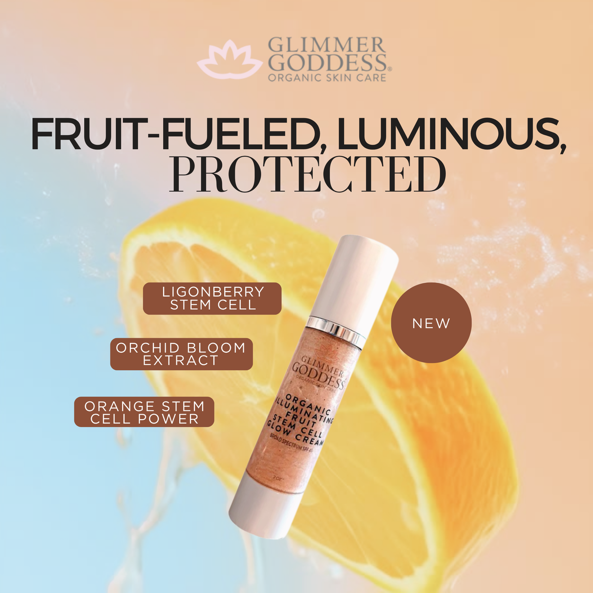 Organic Illuminating Fruit Stem Cell Glow CC Cream Reef-Safe SPF 45