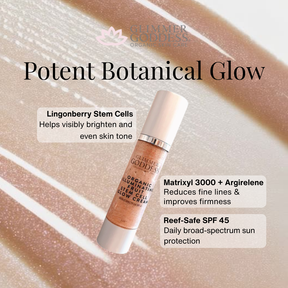 Organic Illuminating Fruit Stem Cell Glow CC Cream Reef-Safe SPF 45
