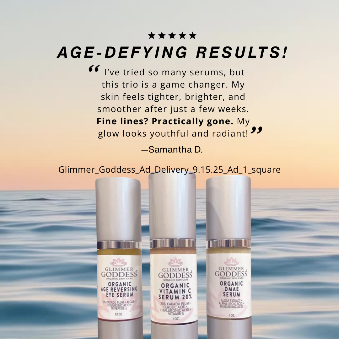 Organic Anti-Aging Trio Vitamin C + DMAE + Age Reversing Eye Serum