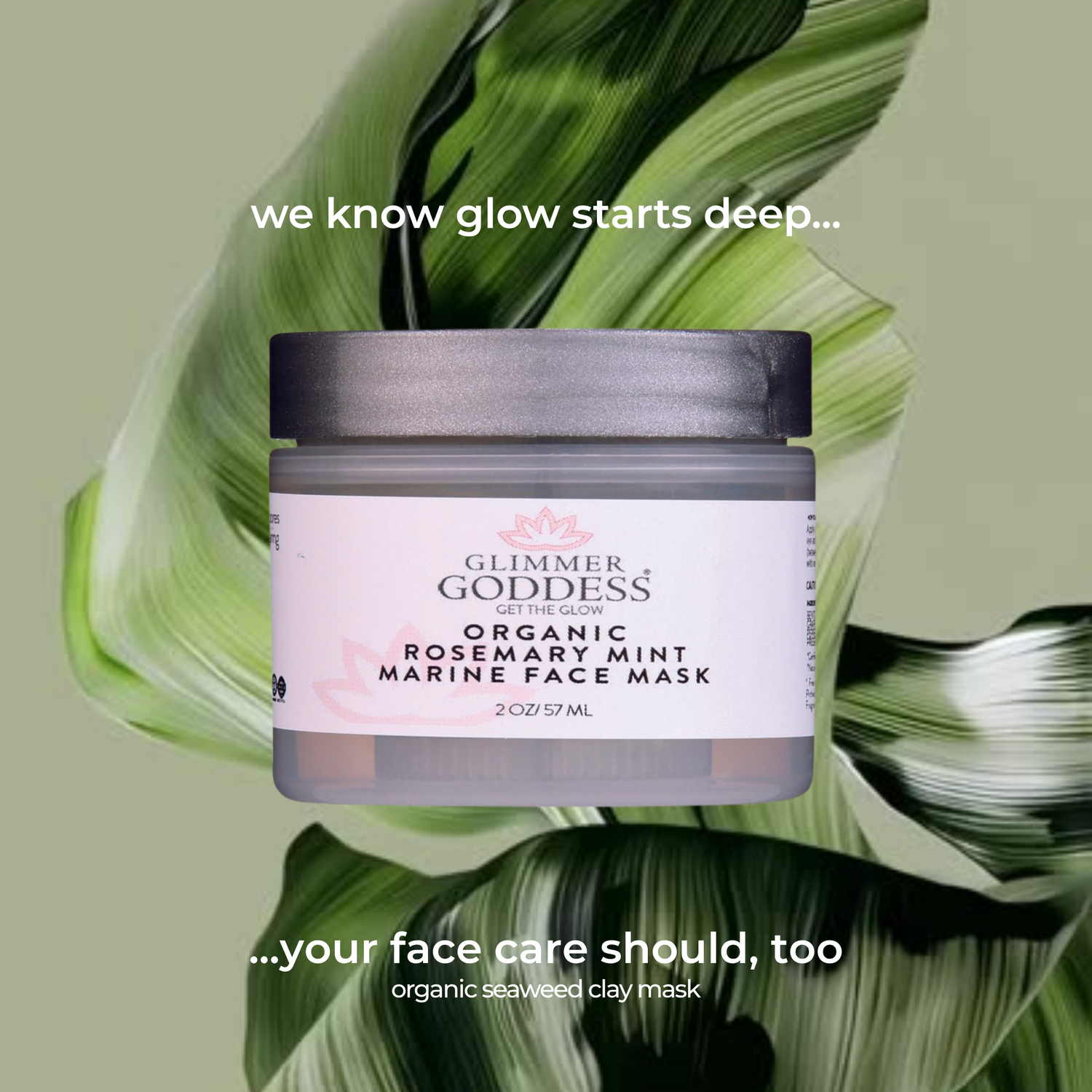 Organic Rosemary Mint Algae Face Mask