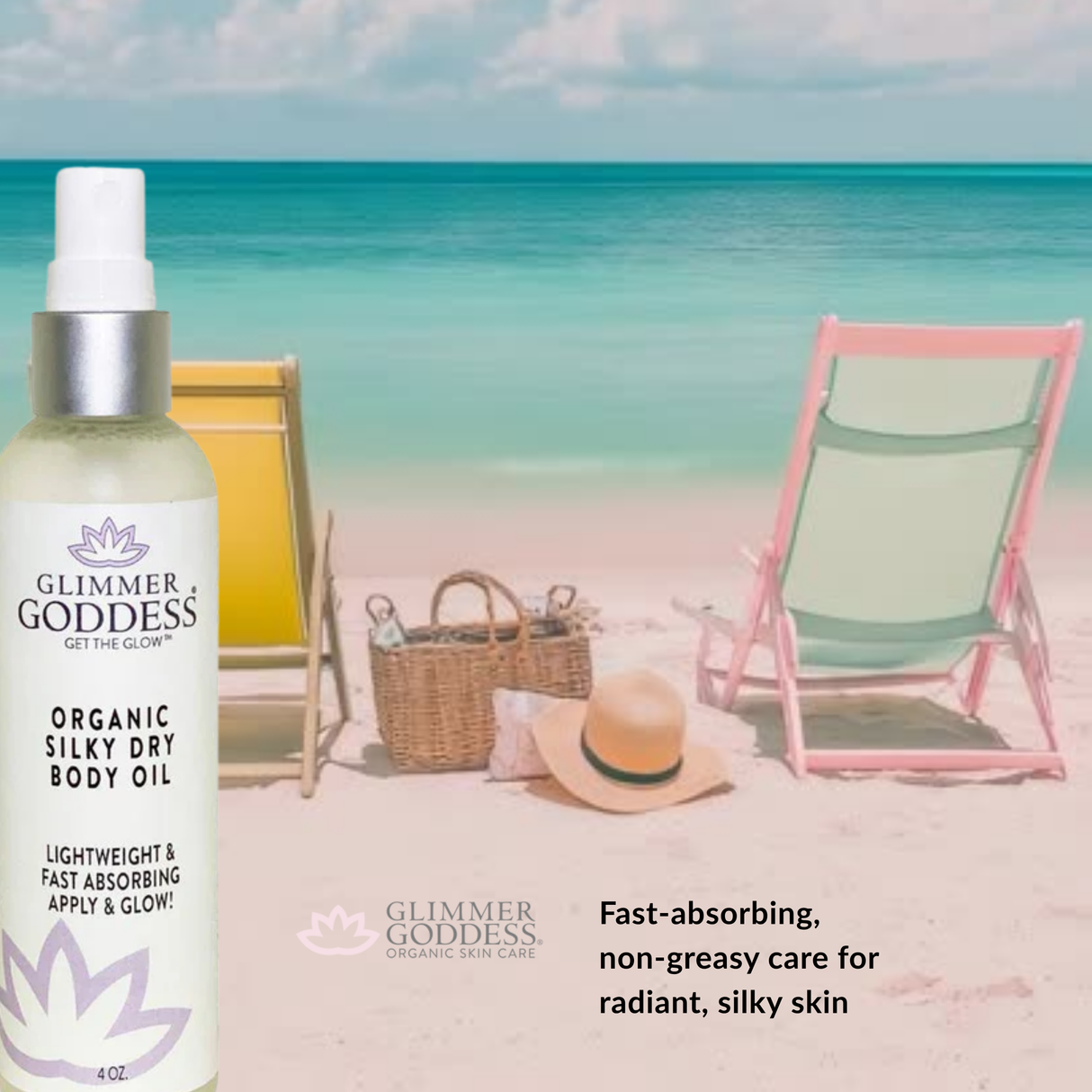 Organic Silky Dry Body Oil - 4 oz.