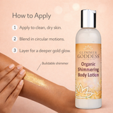 Organic Gold Shimmer Body Lotion