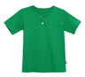Boys Soft Organic Cotton Jersey Short Sleeve Henley Tee | ELF