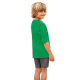 Boys Soft Organic Cotton Jersey Short Sleeve Henley Tee | ELF