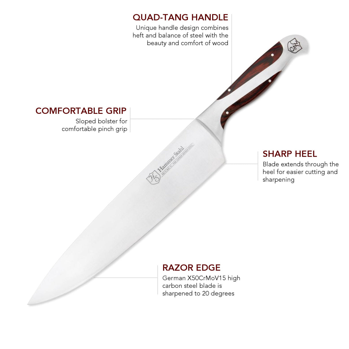 Hammer Stahl 10" Chef Knife