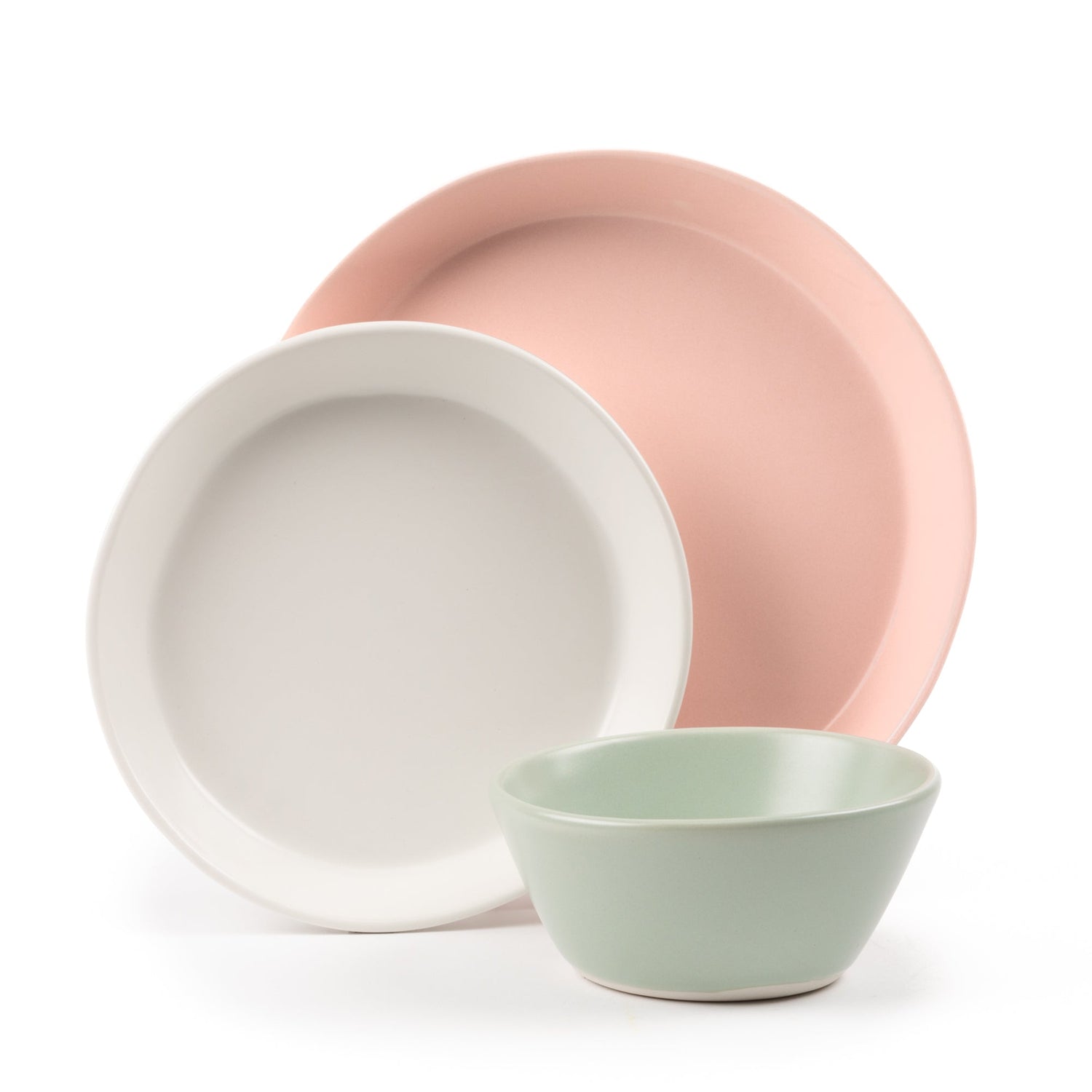 3 Piece Skali Coupe Dinner Setting