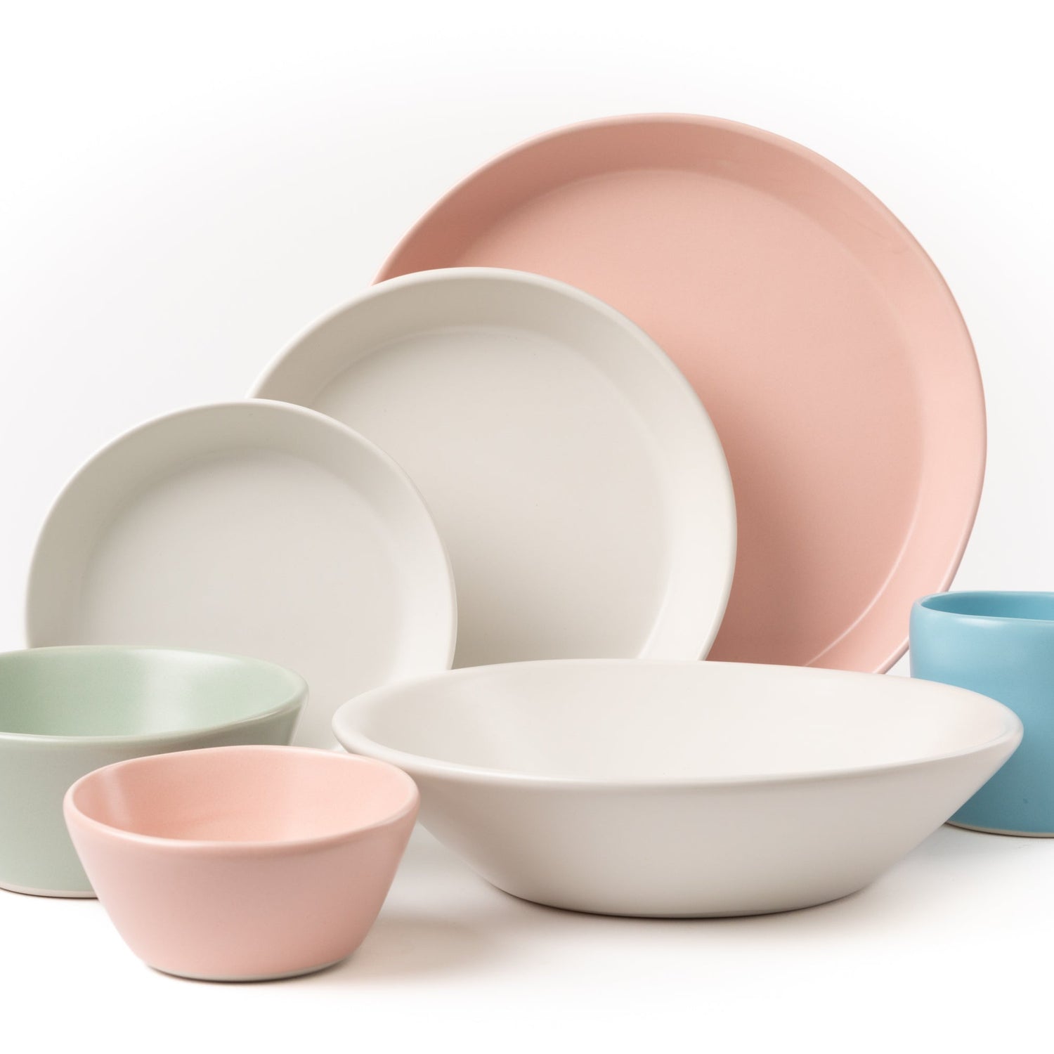 7 Piece Skali Coupe Dinner Setting