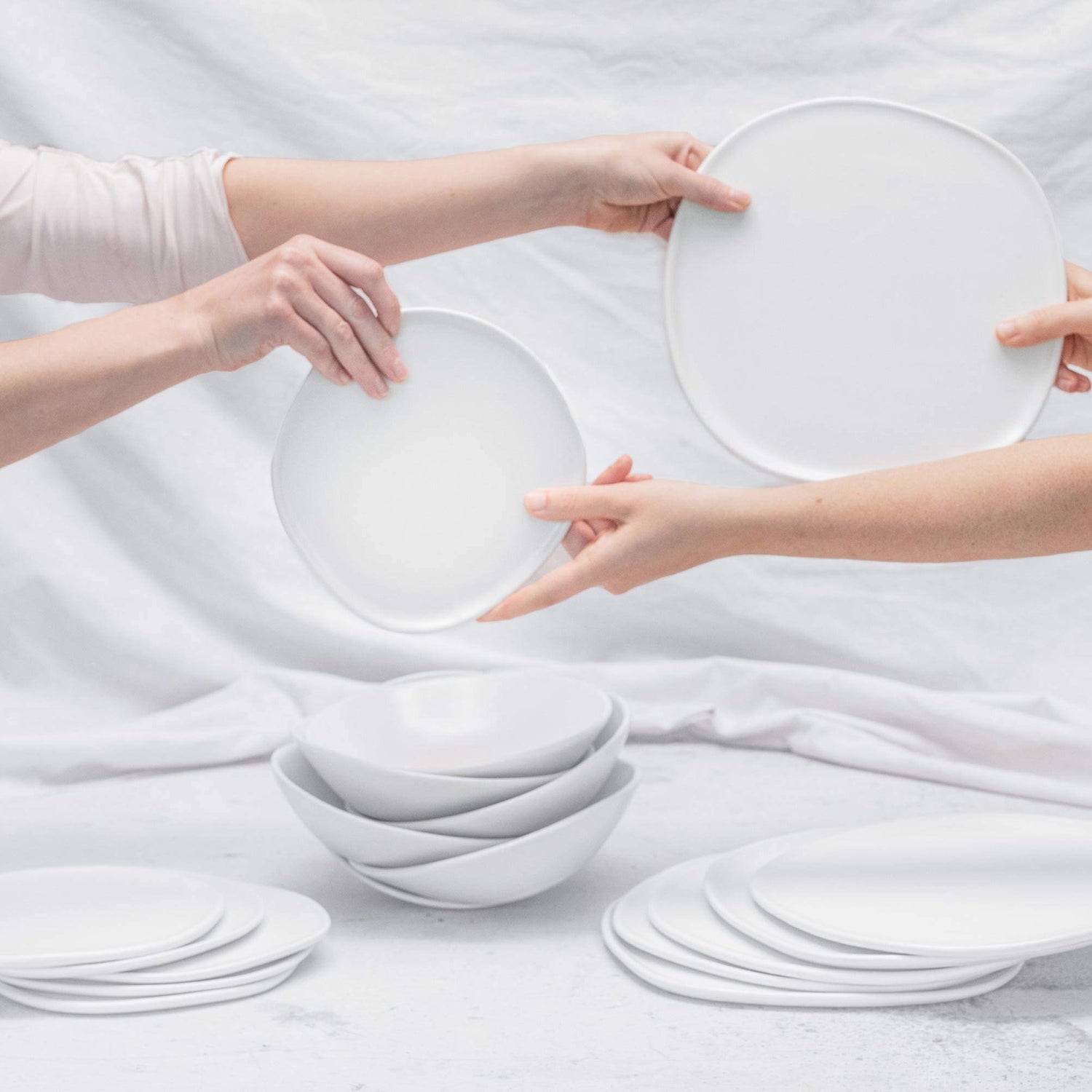 4 Piece Ripple Dinner Setting