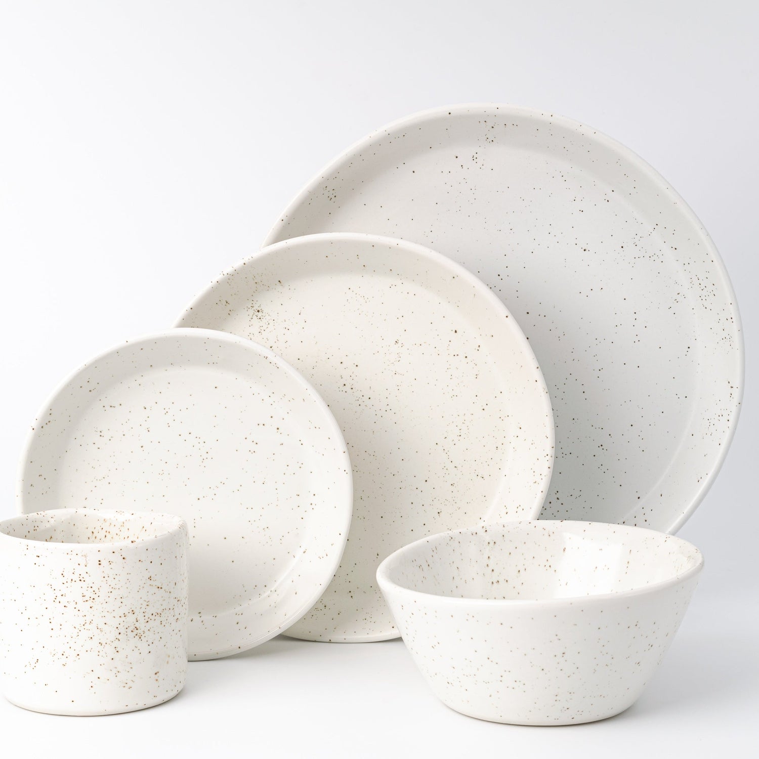 5 Piece Skali Coupe Dinner Setting