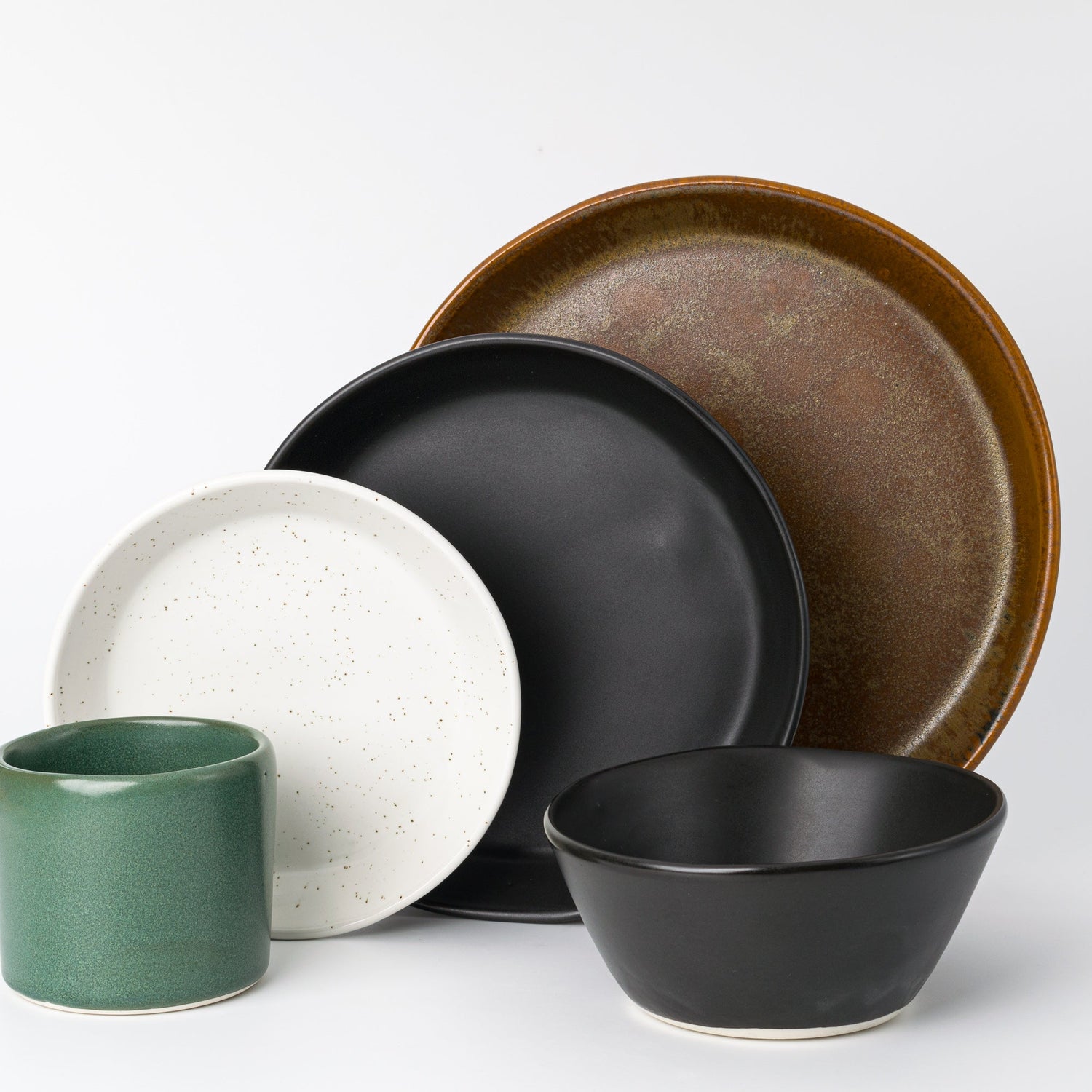 5 Piece Skali Coupe Dinner Setting
