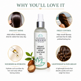 Organic Hair Shine Spray | Moroccan Argan Oil