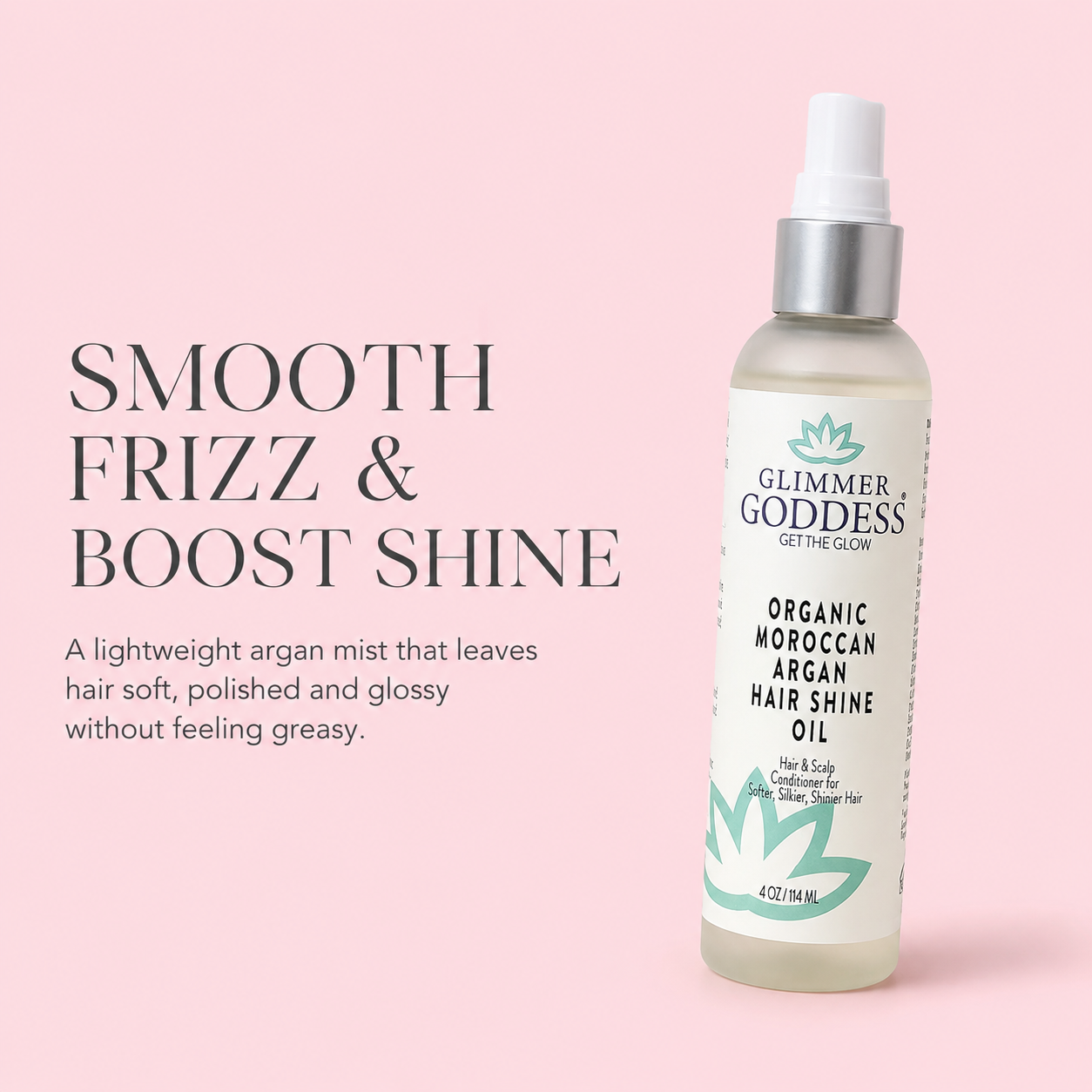 Organic Hair Shine Spray | Moroccan Argan Oil