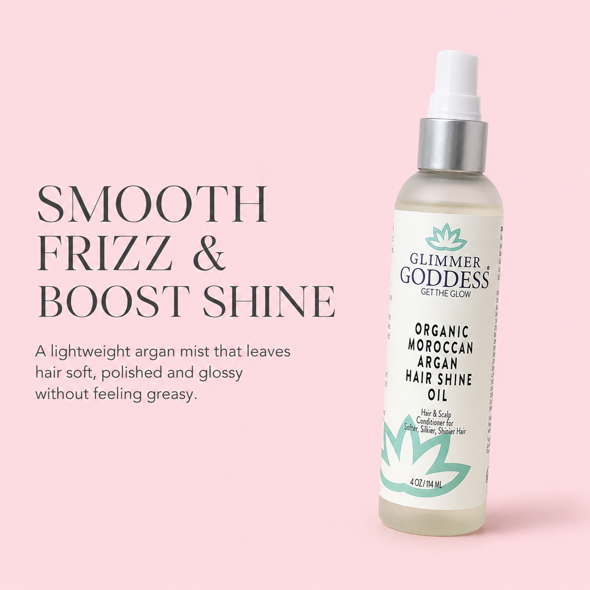 Organic Hair Shine Spray | Moroccan Argan Oil