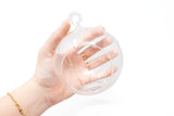 Beach Terrarium in Flat Bottom Globe with White Sand and Tillandsia Ionantha