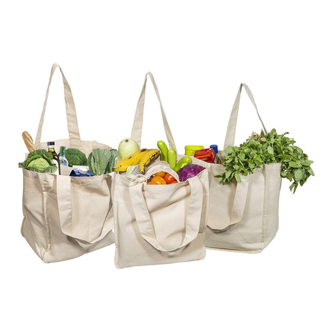Reusable Tote Mesh Bag w/6 Internal Sleeves.