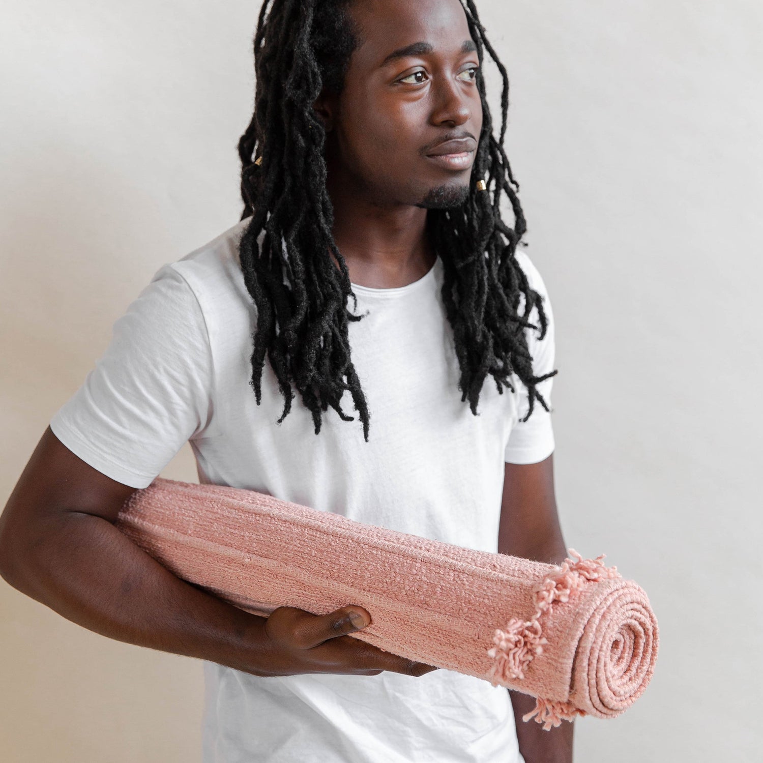 Rose Quartz - Naturally Dyed Herbal Yoga Mat