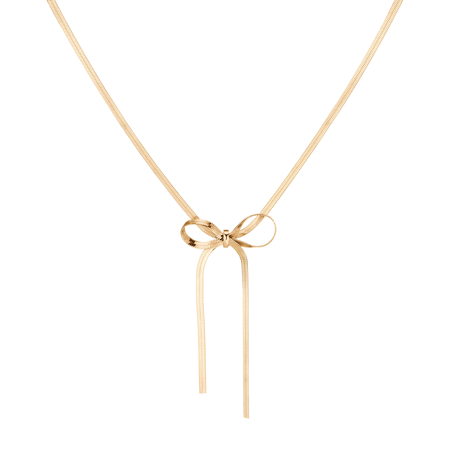 Herringbone Bow Choker