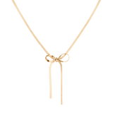 Herringbone Bow Choker
