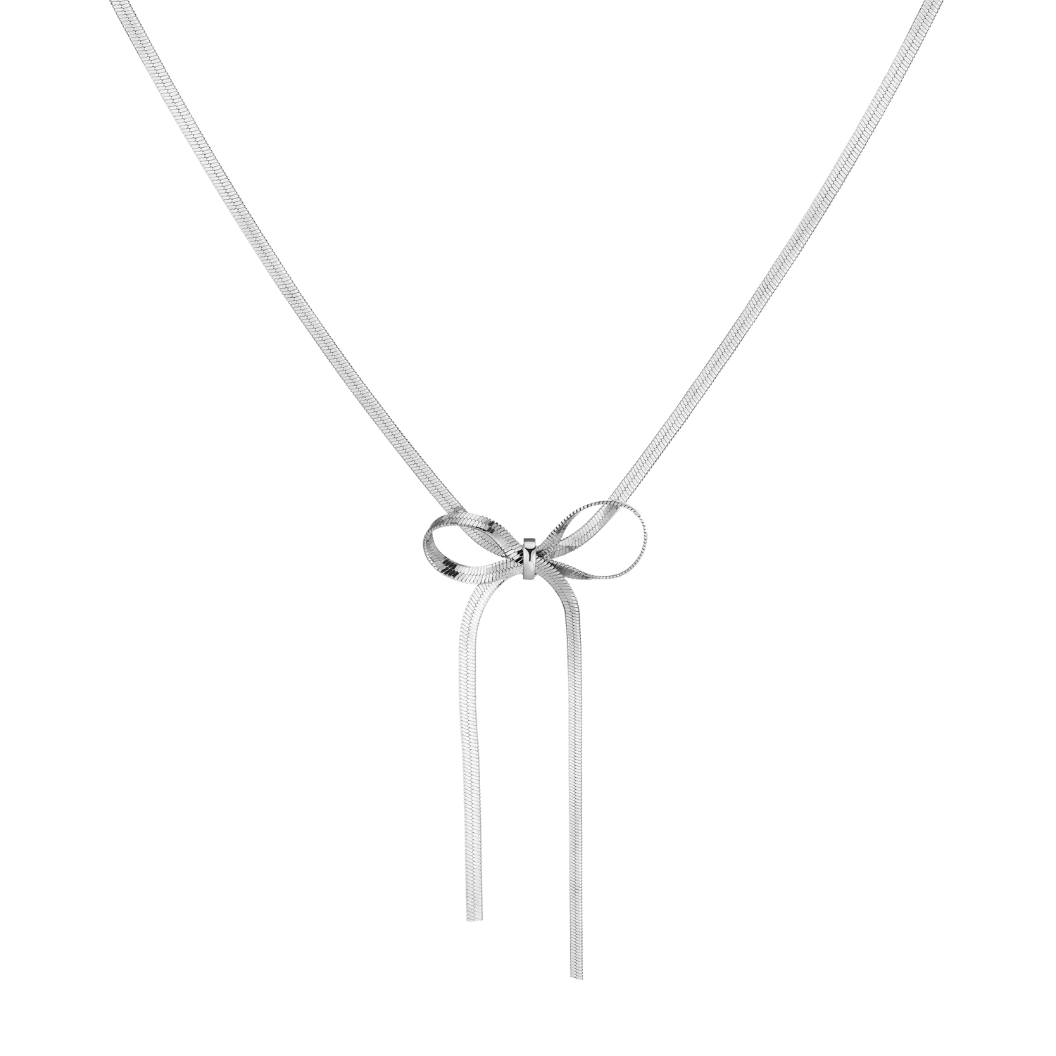 Herringbone Bow Choker