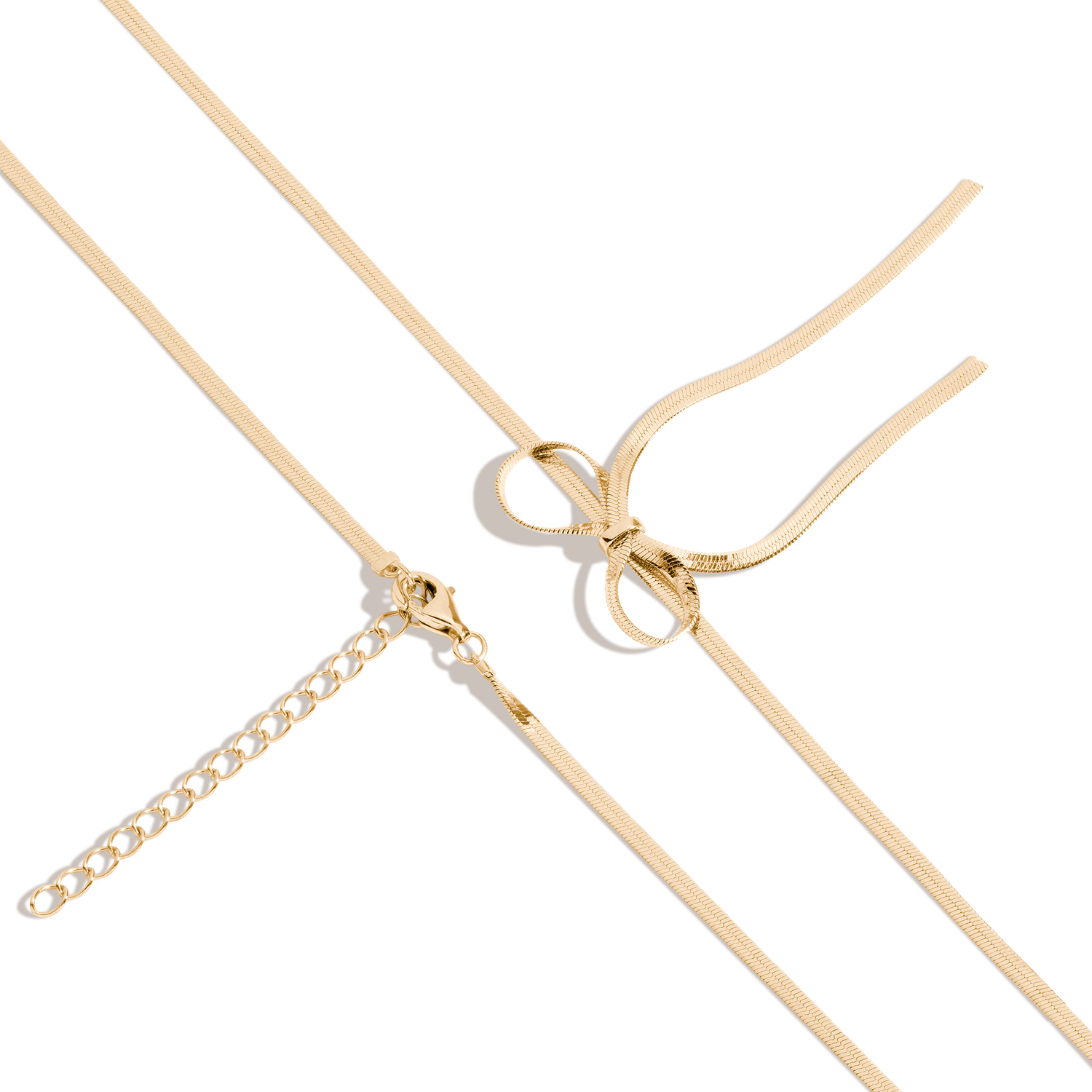 Herringbone Bow Choker