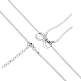 Herringbone Bow Choker