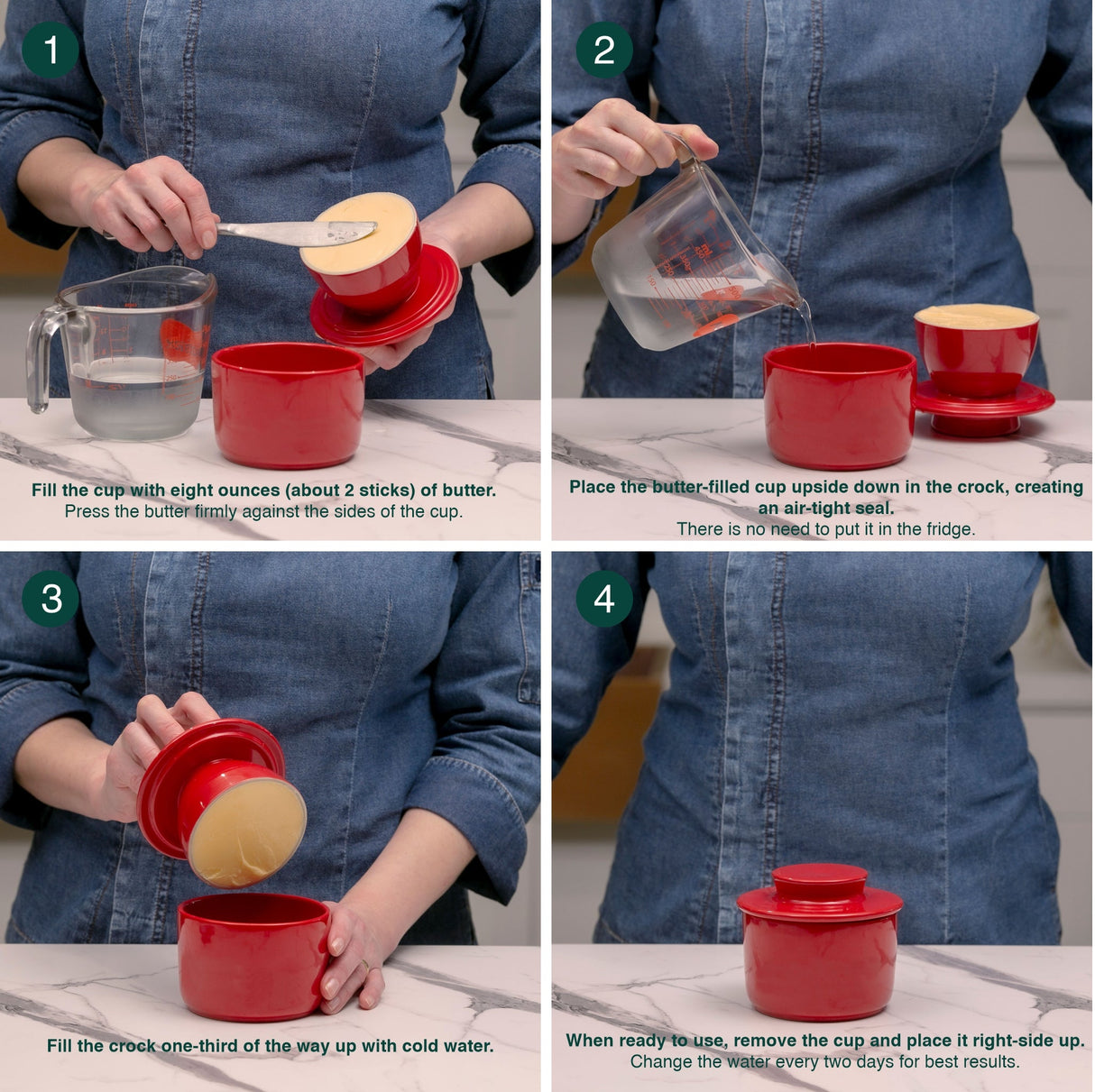 French Butter Crock - Premium Ceramic