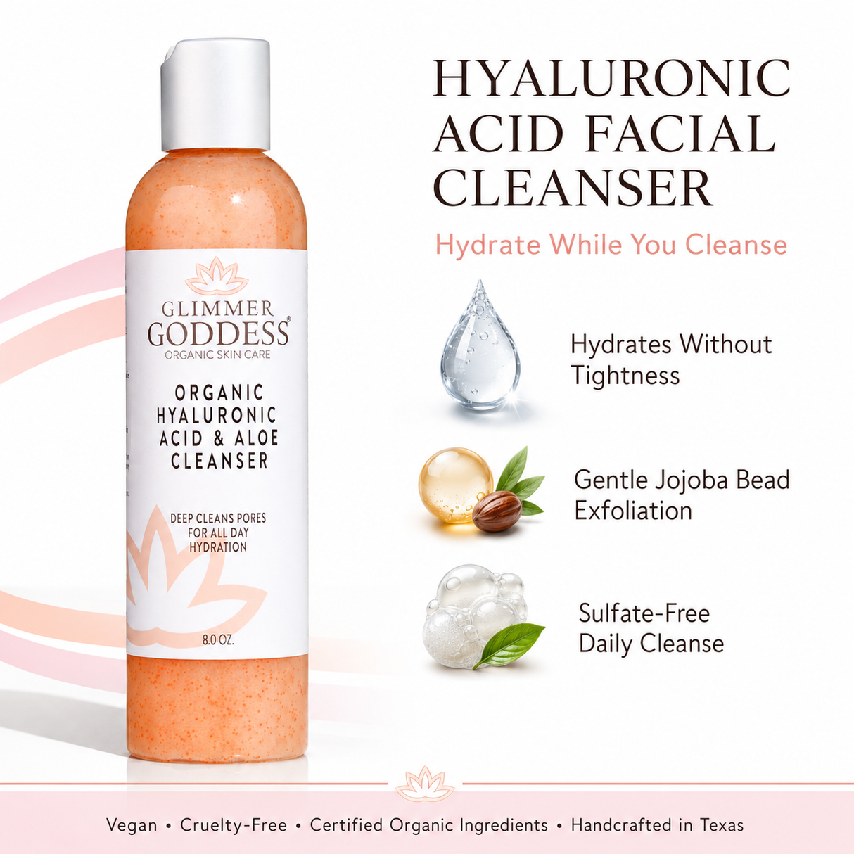 Organic Hyaluronic Acid Facial Cleanser
