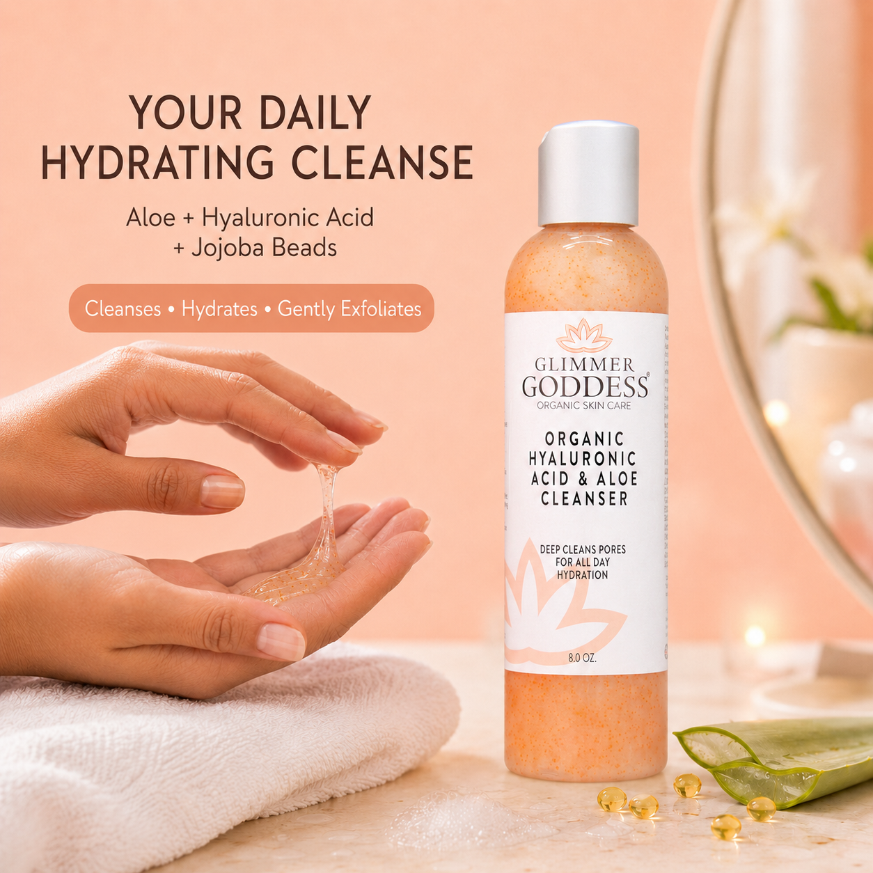 Organic Hyaluronic Acid Facial Cleanser