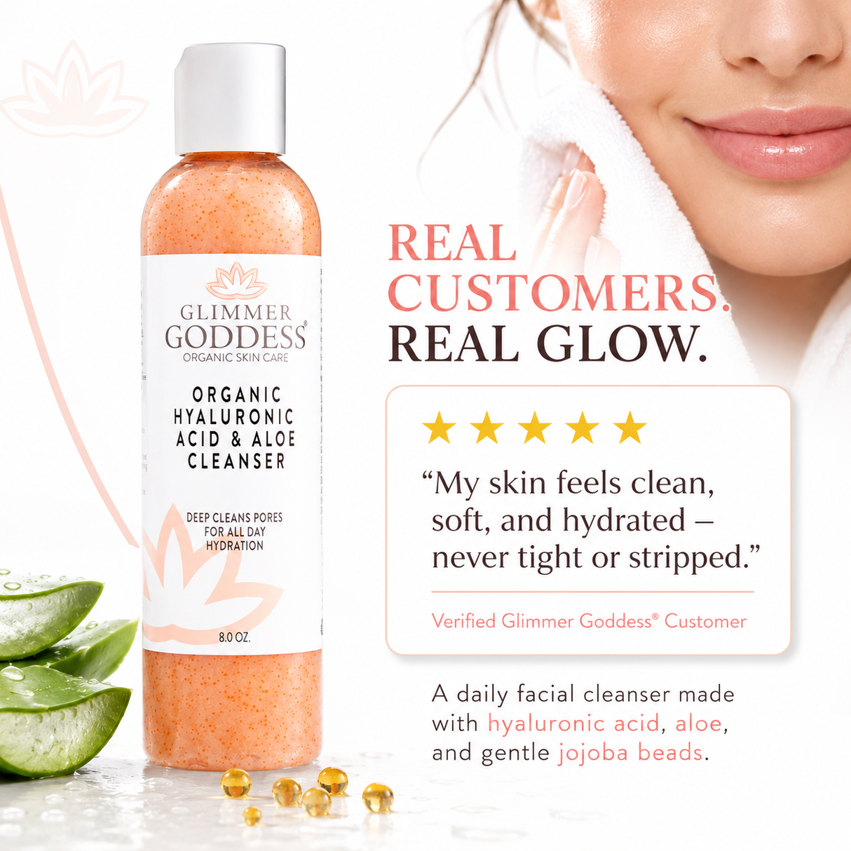 Organic Hyaluronic Acid Facial Cleanser
