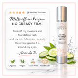 Organic Cucumber Makeup Remover - Remove Makeup with No Oily Residue