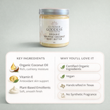 Organic Whipped Coconut & Vitamin E Body Butter – Ultra-Nourishing