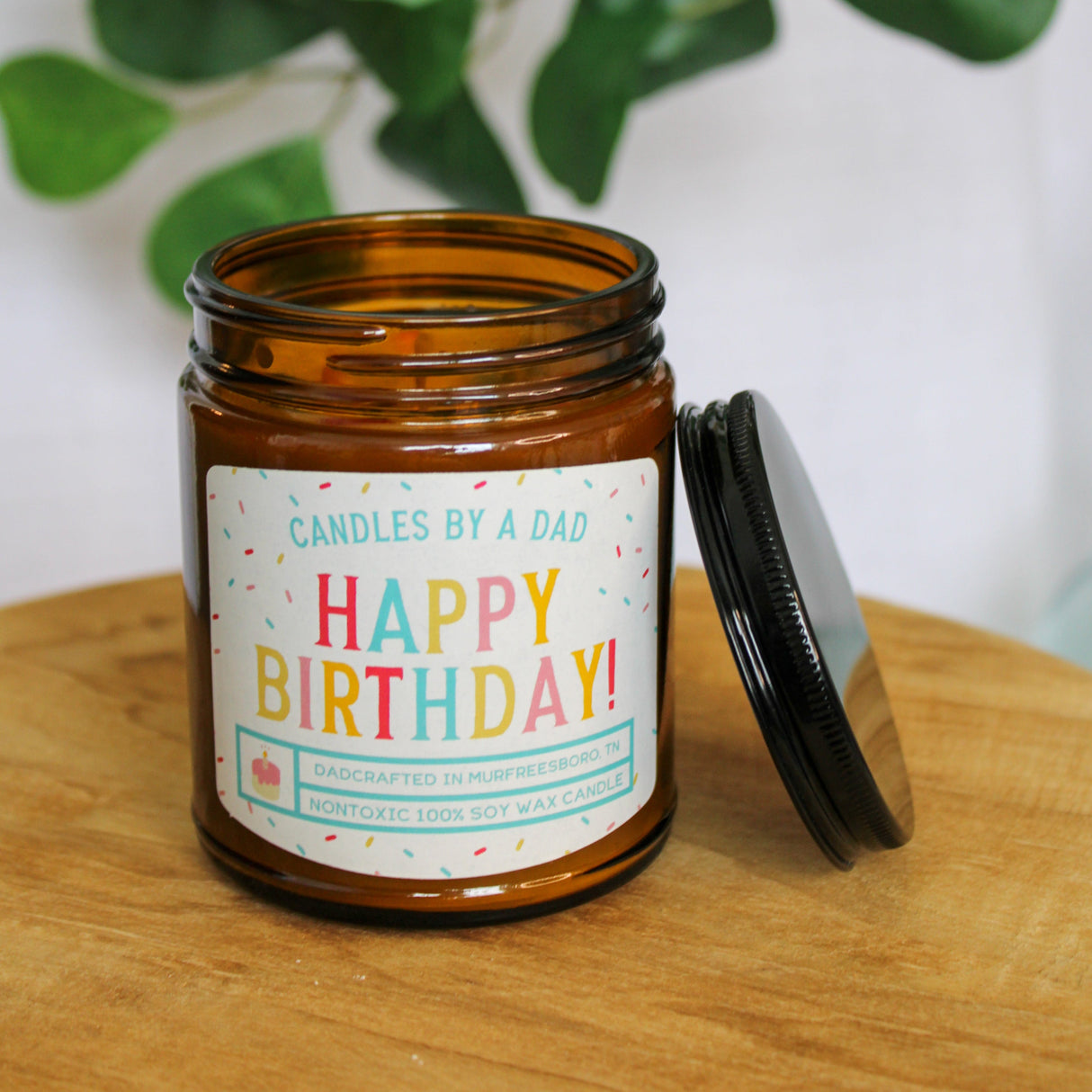 Happy Birthday 7oz Candle with Sprinkles