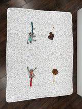 Organic Play Mat | Rectangle | Bunnies