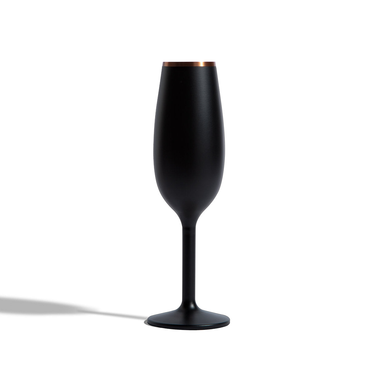 Stainless Steel Champagne Flute , Black