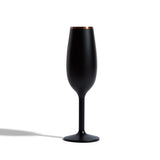 Stainless Steel Champagne Flute , Black