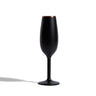 Stainless Steel Champagne Flute , Black