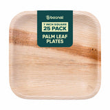 Bosnal - Palm Leaf Biodegradable Plates; 7 inch, Square