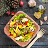 Bosnal - Palm Leaf Biodegradable Bowls, 5 inch, Square