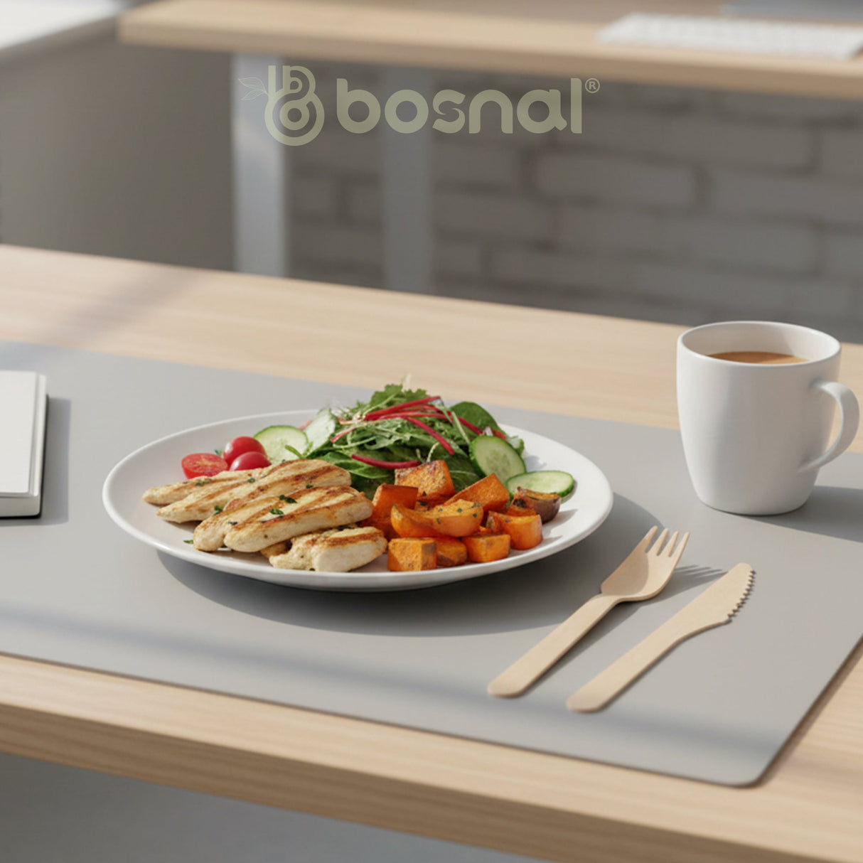 Bosnal – Wooden Disposable Cutlery Set, 6.5 inch, 100 Pcs