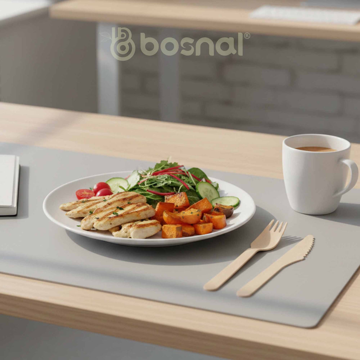 Bosnal – Wooden Disposable Cutlery Set, 6.5 inch, 100 Pcs