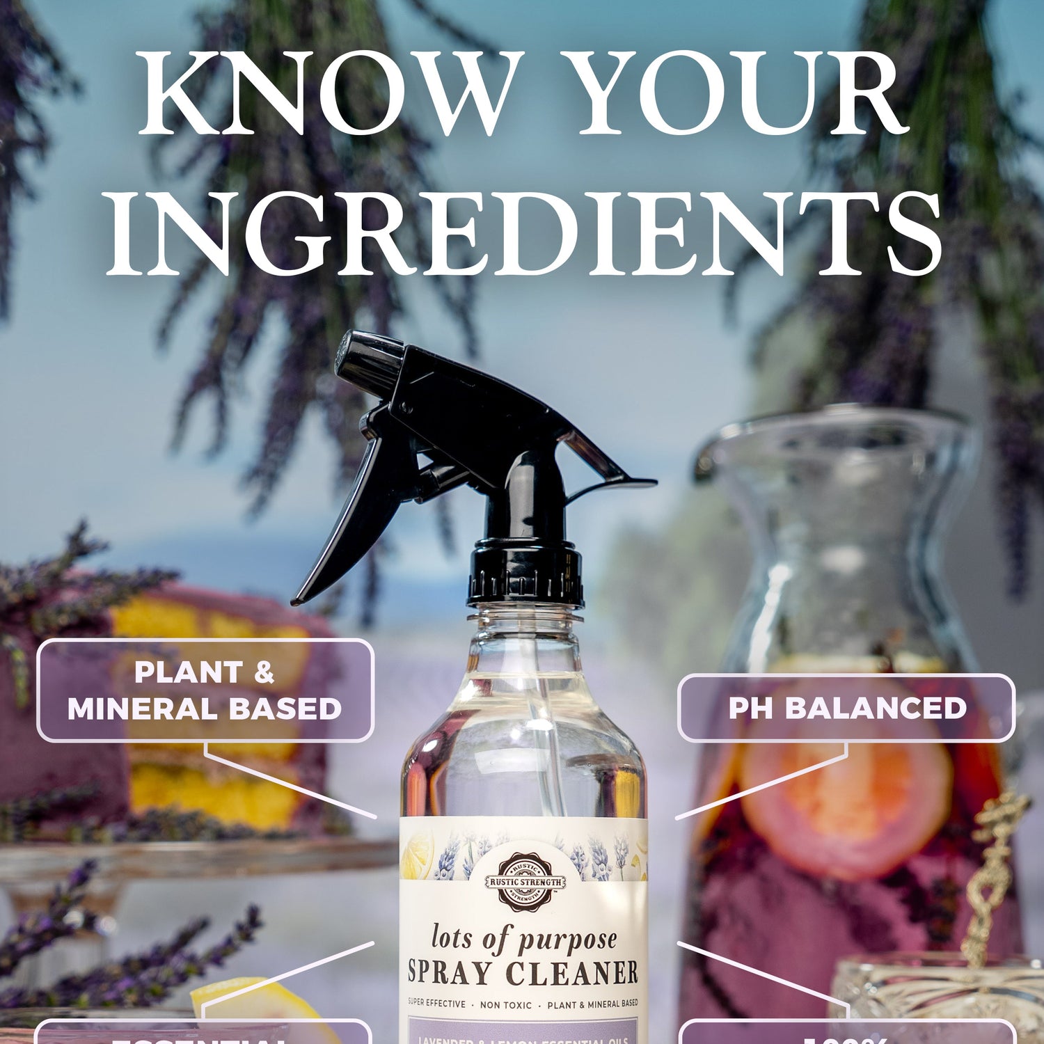 Lots of Purpose Spray Cleaner | Lavender & Lemon