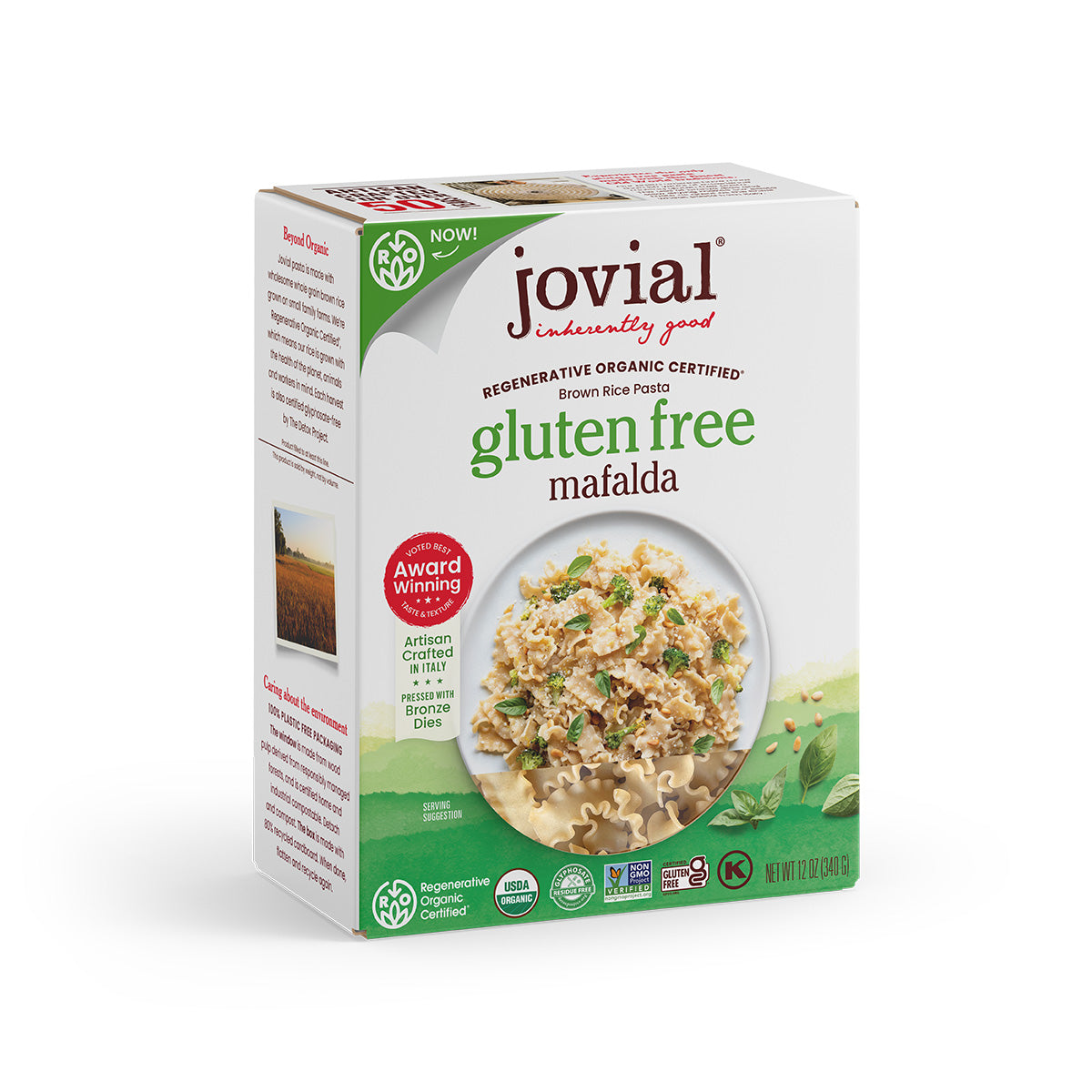 Organic Gluten Free Brown Rice Mafalda