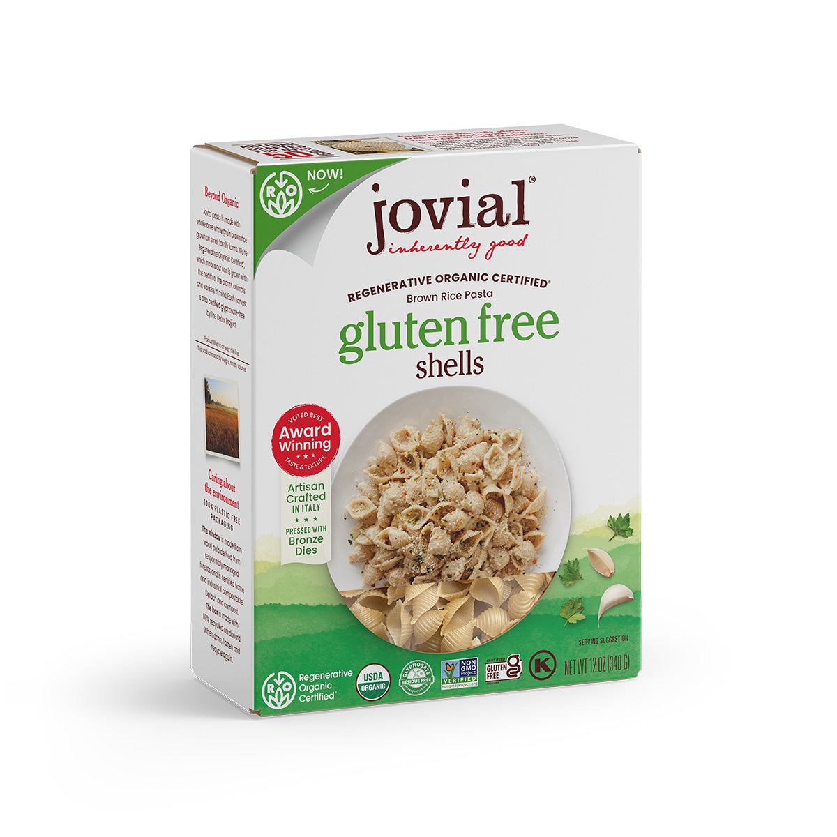 Organic Gluten Free Brown Rice Shells