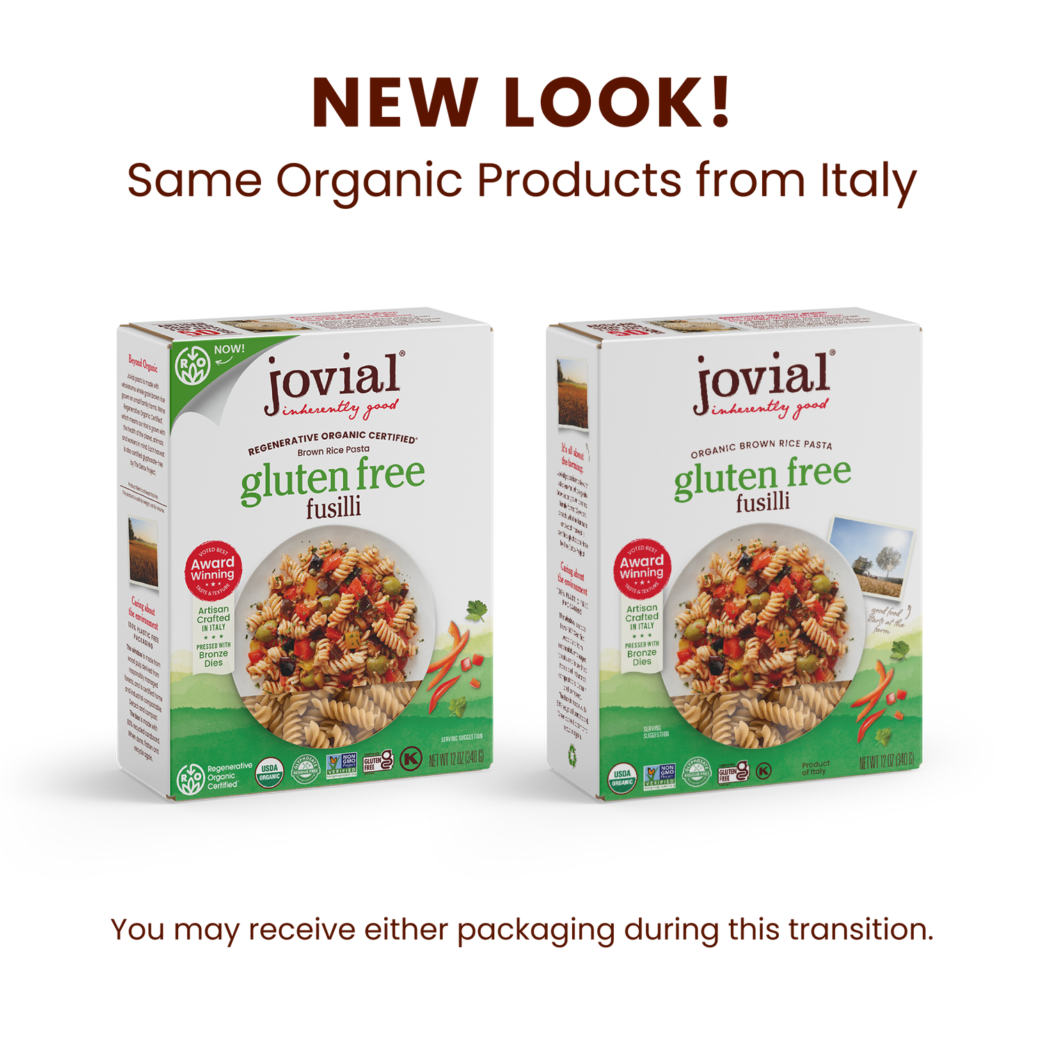 Organic Gluten Free Brown Rice Fusilli