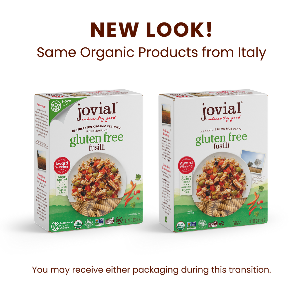 Organic Gluten Free Brown Rice Fusilli