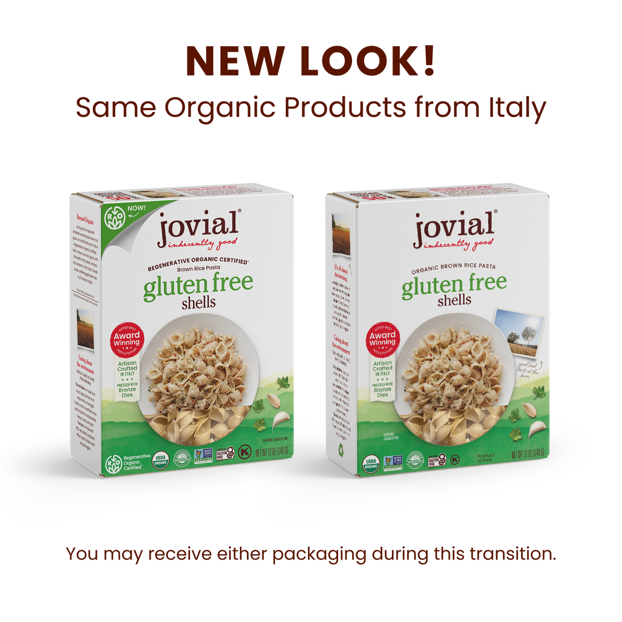 Organic Gluten Free Brown Rice Shells